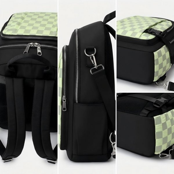 Nylon leisure backpack